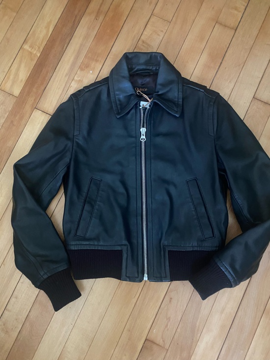 Quince Jackets & Blazers - Quince Black Leather Bomber Jacket